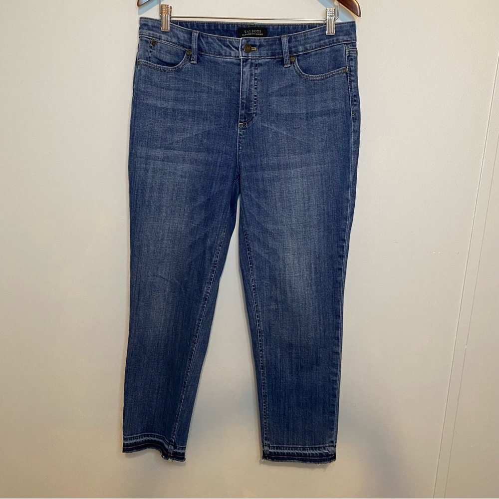 Talbots Flawless Five Pocket Women's Size 10 Jeans Raw Hem